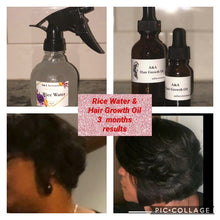 Load and play video in Gallery viewer, Black Rice Water/Shampoo &amp; Hair Growth Oil Bundle
